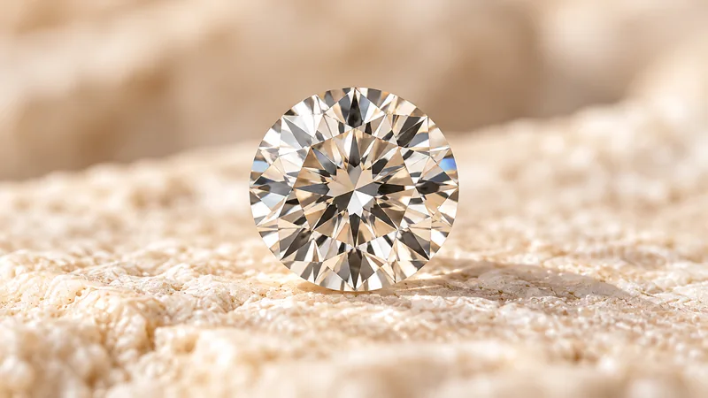Illustration of a natural colourless diamond
