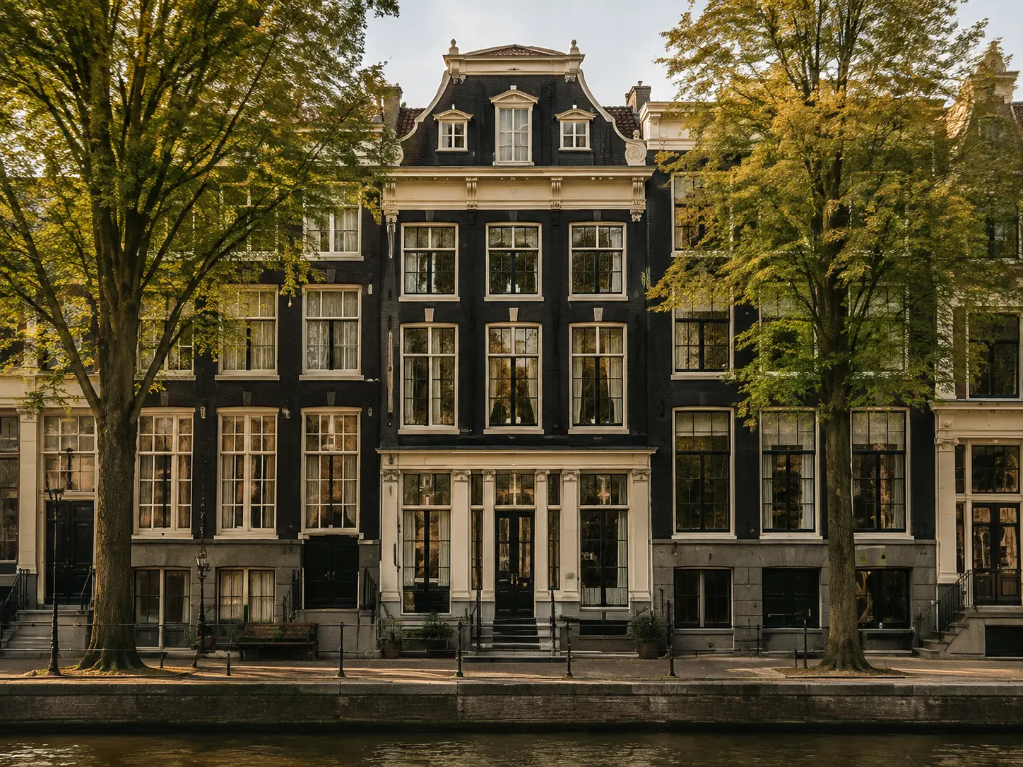 Canal houses on the Herengracht in Amsterdam